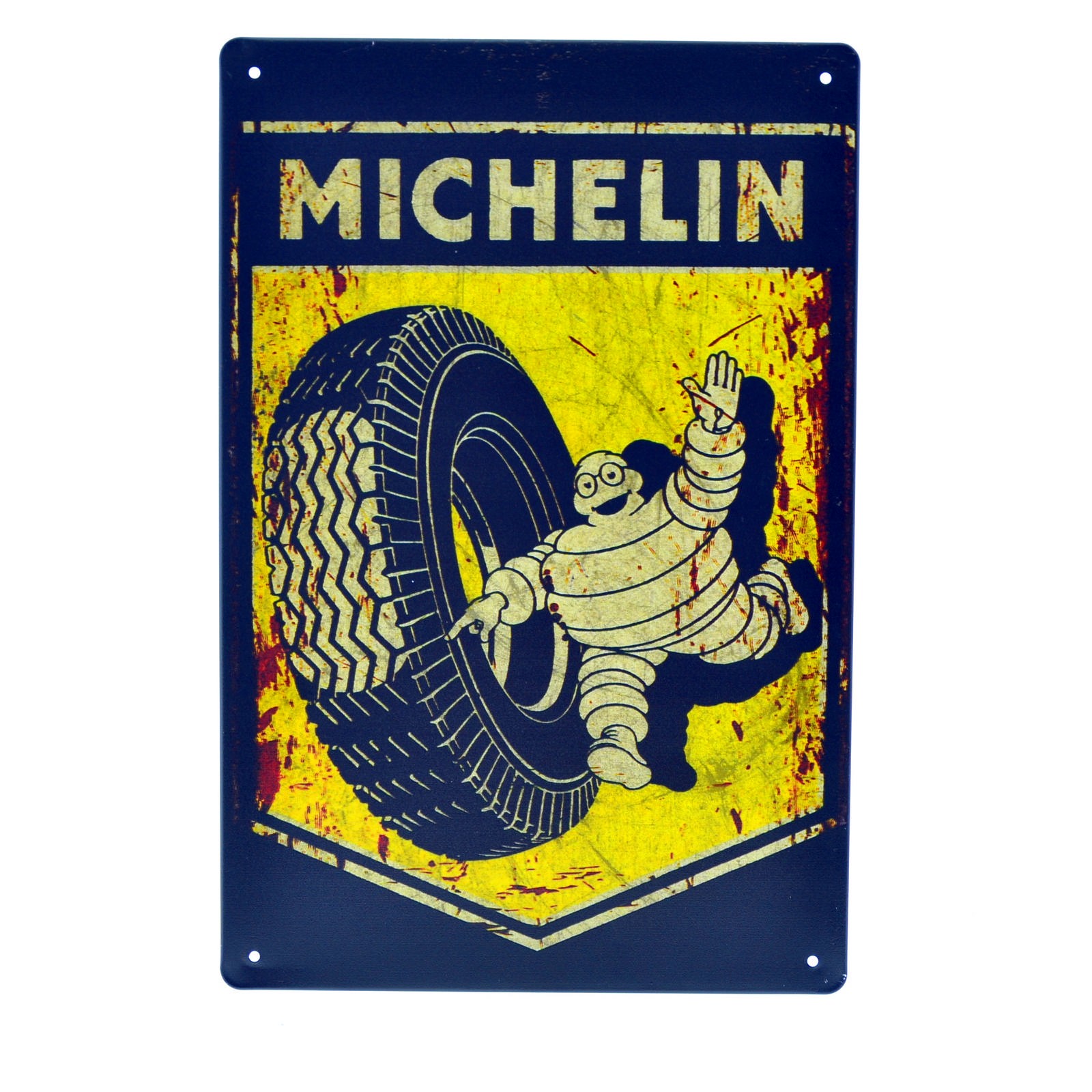 Cartel Metálico de Michelin neumatico