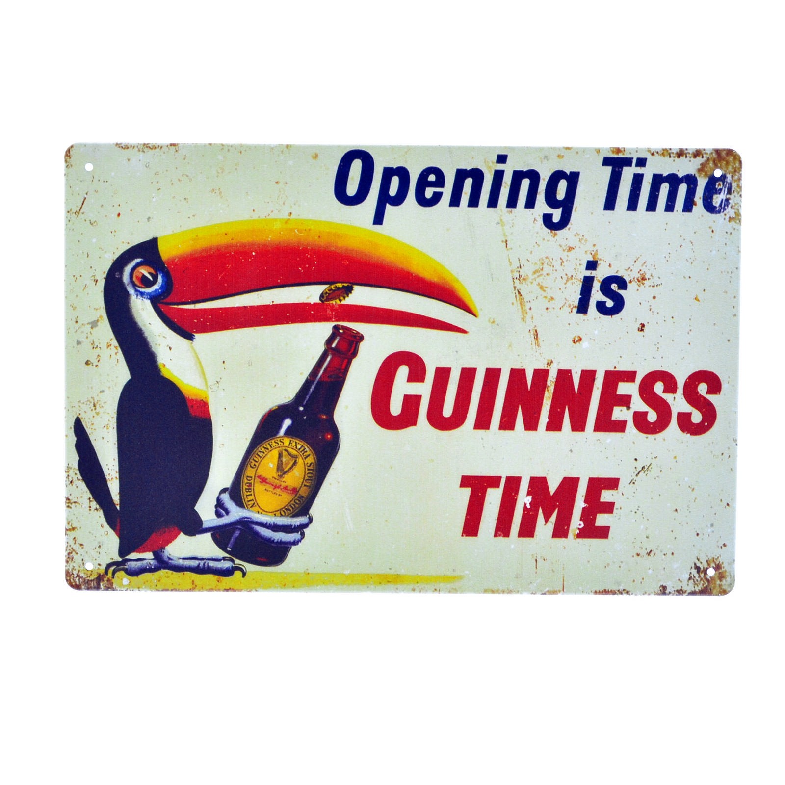 Cartel Metálico de Guinness Time
