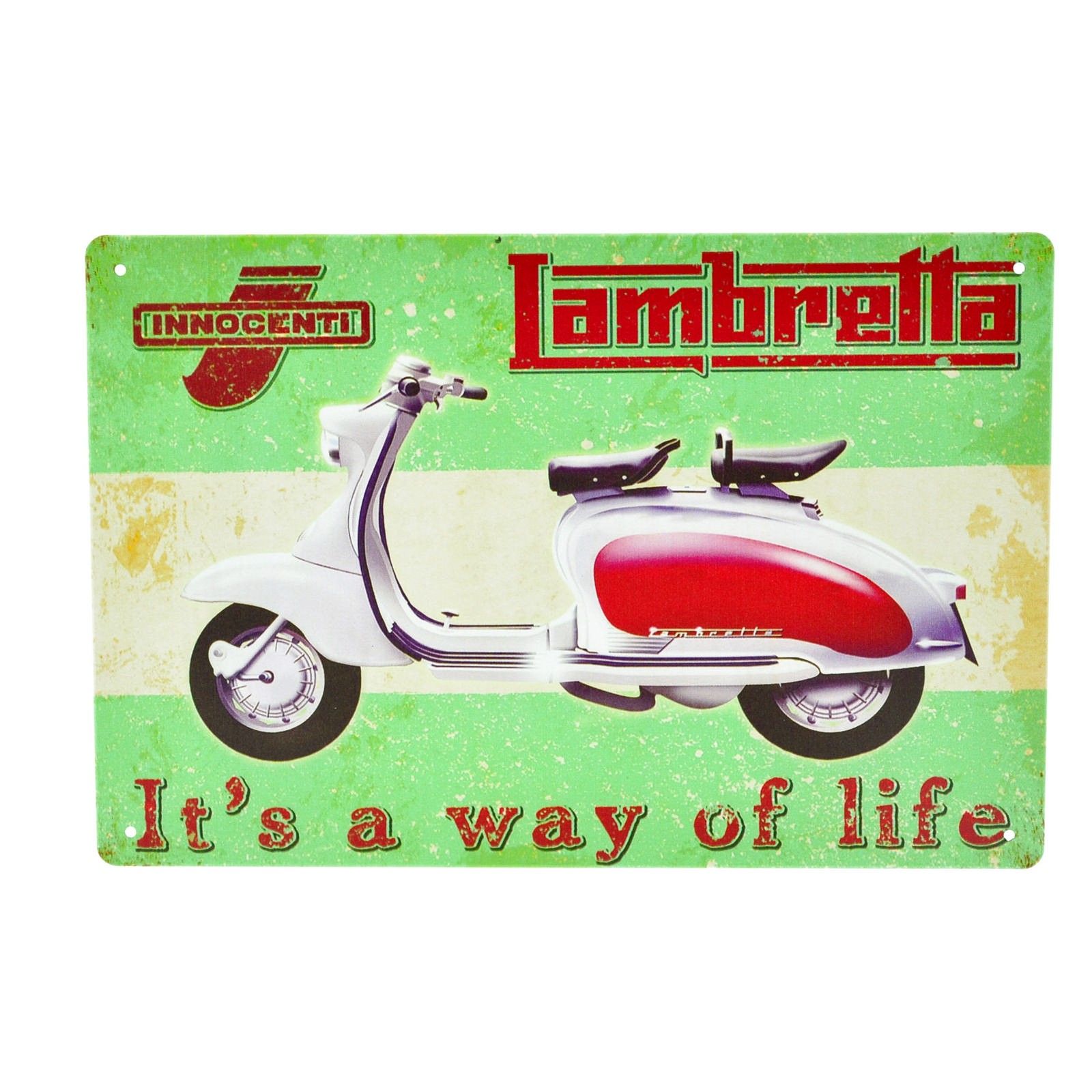 Cartel Metálico de Lambretta, its a way of life