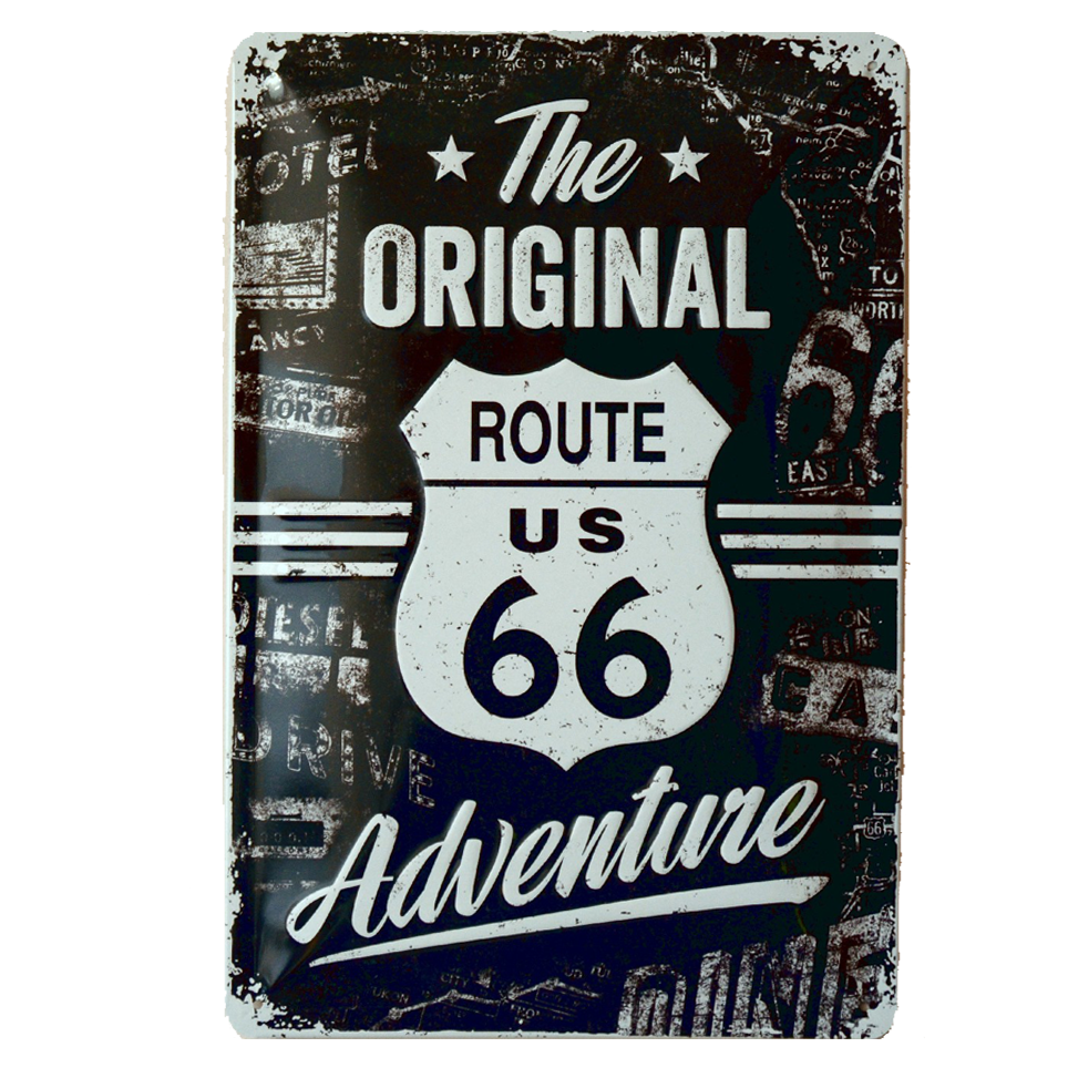 Cartel Publicitario Route 66 The Original