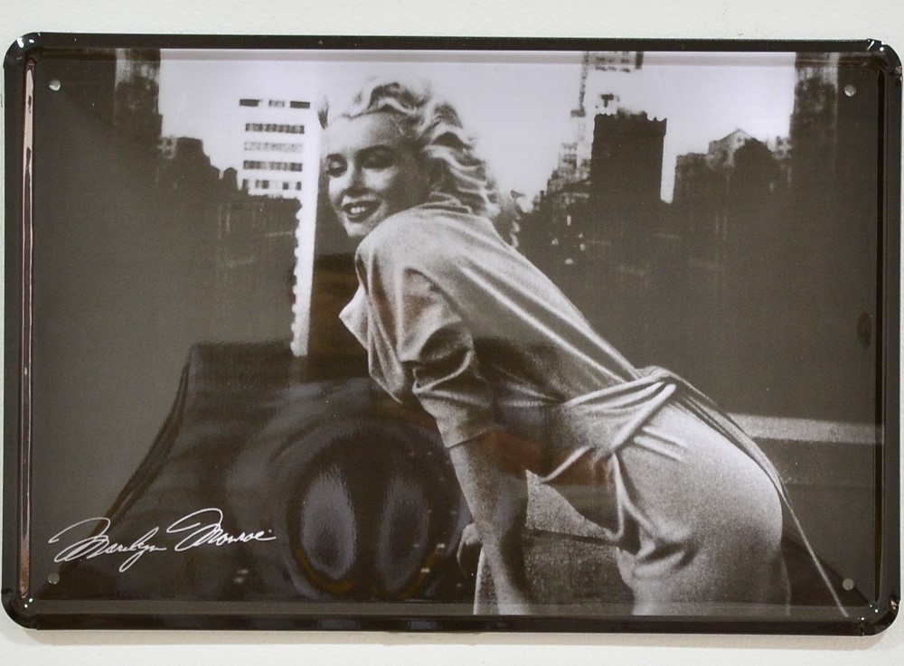 Cartel Metálico Marilyn Monroe