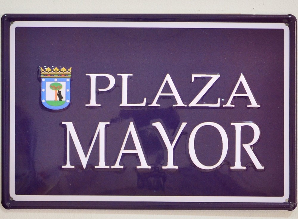 Cartel Metálico Plaza Mayor