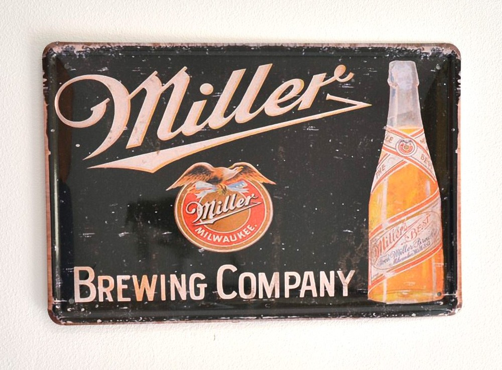 Cartel de Cerveza Miller
