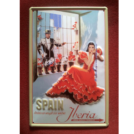 Cartel Publicitario Iberia Spain