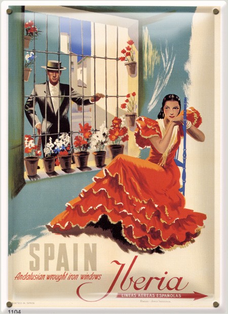 Postal Metálica Iberia Spain