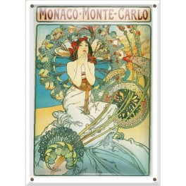 Postal Metálica Mónaco Monte Carlo