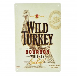 Cartel Metálico de Wild Turkey
