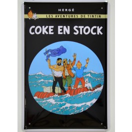 Cartel Metálico Tintín, Stock de Coque