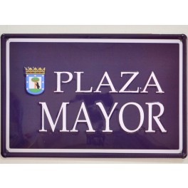 Cartel Metálico Plaza Mayor