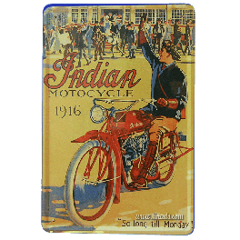 Cartel Publicitario Indian Motorbike 1916
