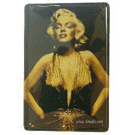Cartel Metálico Marilyn (golden)