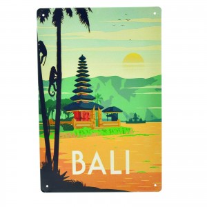Cartel Metálico de Bali