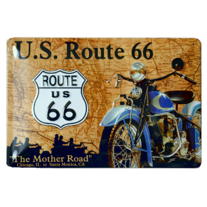 Cartel Publicitario Us Route 66
