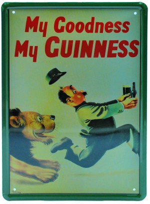 Cartel Publicitario Guinness leon