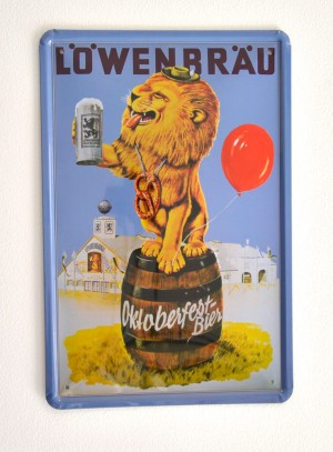 Cartel de Cerveza Löwenbräu