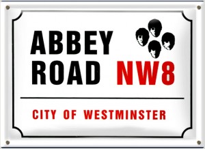 Postal Metálica Abbey Road