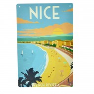 Cartel Metálico de Nice