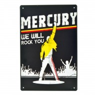 Cartel Metálico de Freddy Mercury