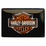 Cartel Publicitario Harley Logo