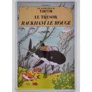 Cartel Metálico Tintín, el Tesoro de Rackham el Rojo