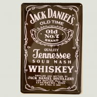 Cartel Metálico de Jack Daniels
