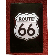 Cartel Metálico Route 66