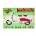 Cartel Metálico de Lambretta, its a way of life