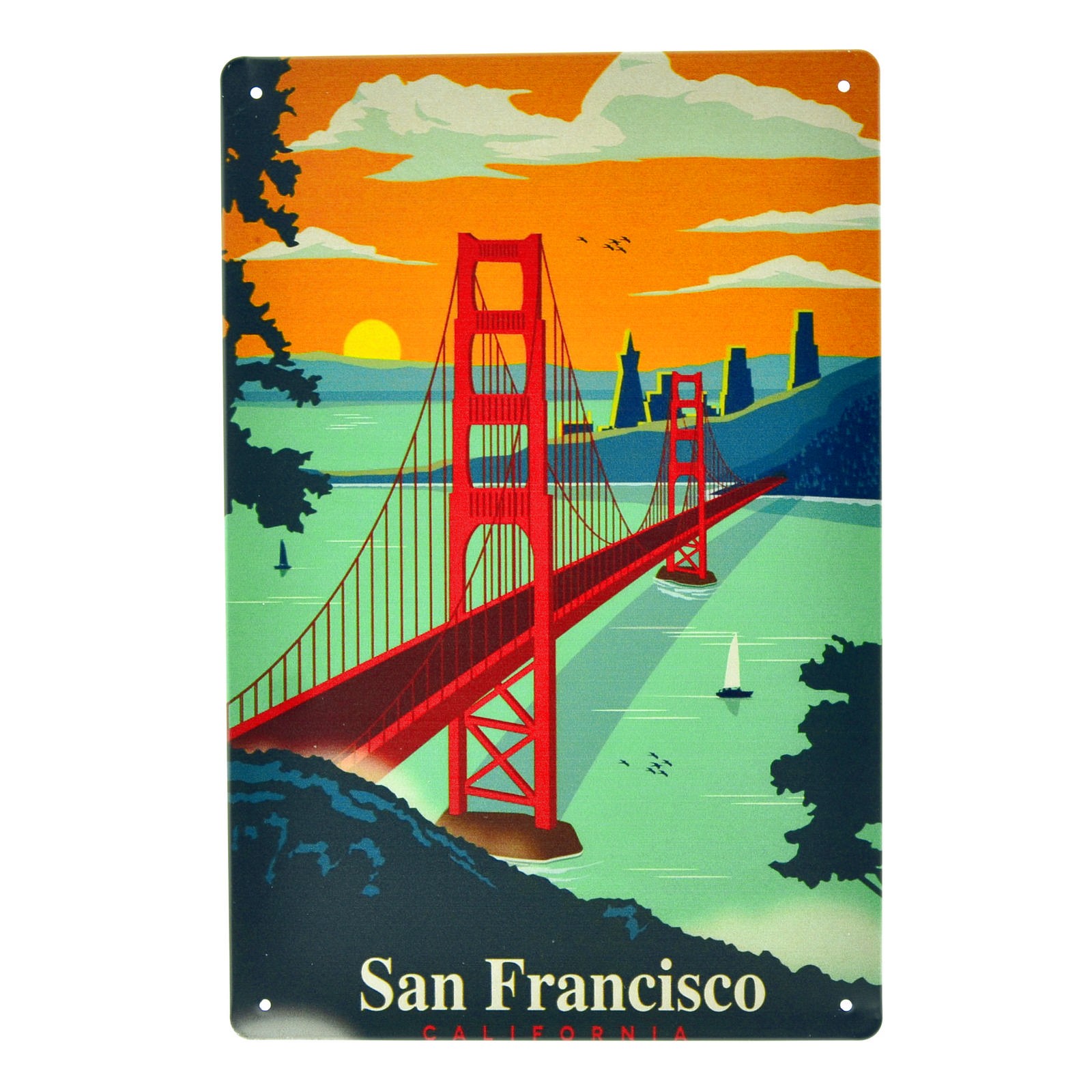 Cartel Metálico de San Francisco