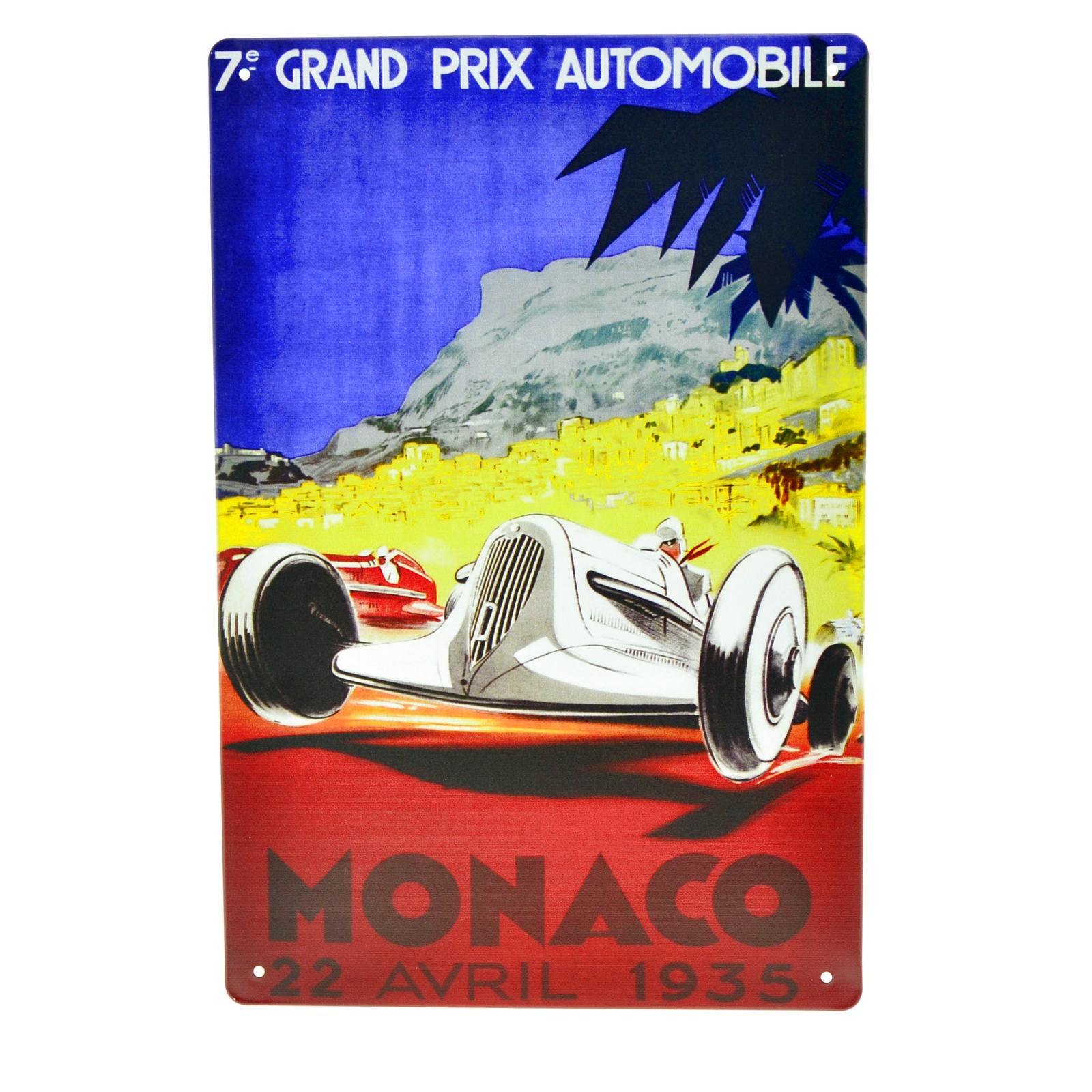Cartel Metálico de GP Monaco 1935