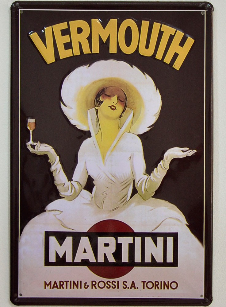 Cartel Publicitario Vermouth Martini