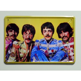 Cartel  Metálico The Beatles Sgt. Pepper
