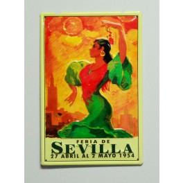 Cartel  Metálico Feria de Abril de Sevilla 1954