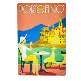 Cartel Metálico de Portofino