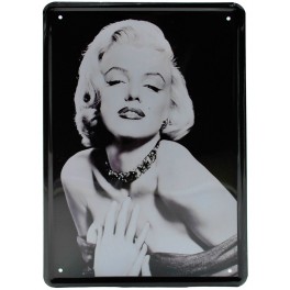 Cartel Metálico Marilyn Monroe  "Los hombres las prefieren rubias"