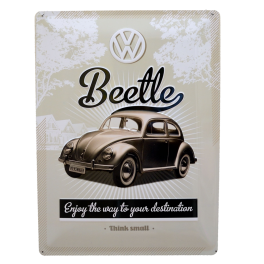 Postal Metálica Volkswagen Beetle