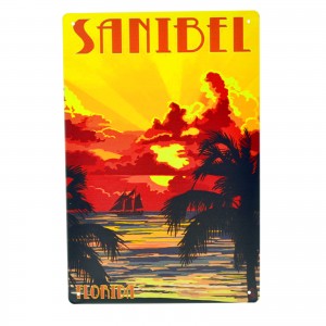 Cartel Metálico de Sanibel