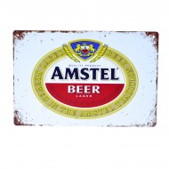 Cartel Metálico de Amstel