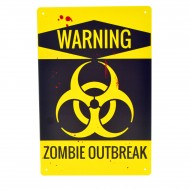 Cartel Metálico de ZombieOutbreak