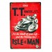 Cartel Metálico de T.T. Races Isle of Man