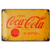 Cartel Publicitario Coca Cola Amarillo