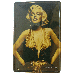 Cartel Metálico Marilyn (golden)