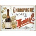 Postal Metálica Champagne Y Licores Monin